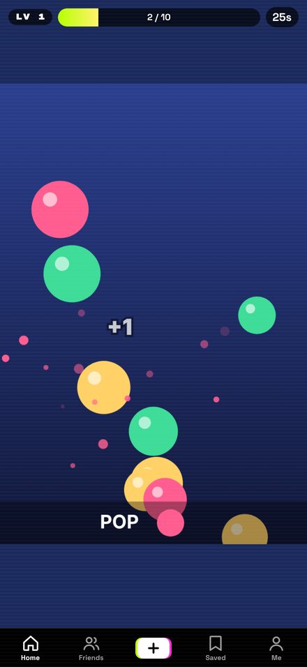 Bubble Pop: colorful bubbles popping