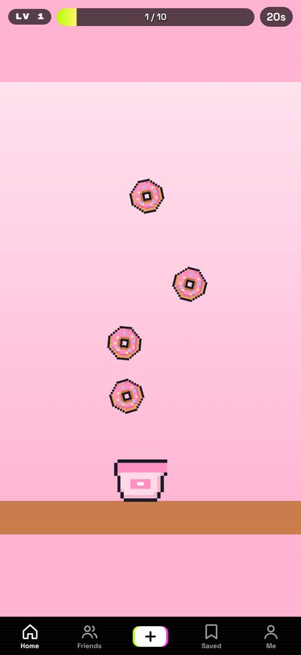 Donut Drop: catching falling donuts